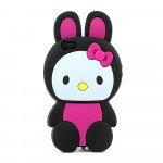 Wholesale iPhone 5 5S 3D Hello Bunny (Black)